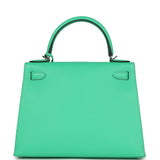 Hermes Kelly Sellier 28 Vert Comics Epsom Palladium Hardware