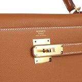 Hermes Kelly Sellier 32 Gold Epsom Gold Hardware