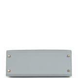 Hermes Special Order (HSS) Kelly Sellier 28 Bleu Glacier Verso Epsom Gold Hardware