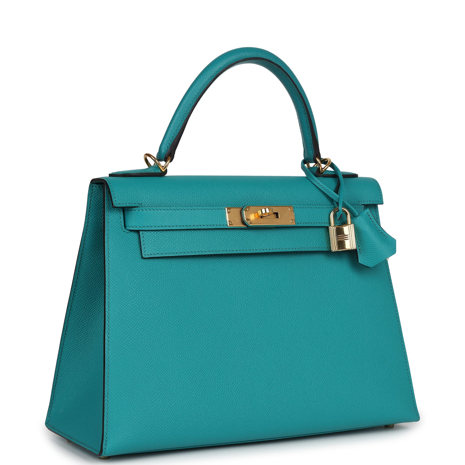 Pre-owned Hermes Kelly Sellier 28 Vert Verone Epsom Gold Hardware ...