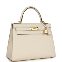 Hermes Kelly Sellier 28 Nata Epsom Gold Hardware