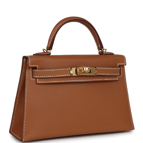 Hermes Kelly Sellier 20 Gold Epsom Gold Hardware