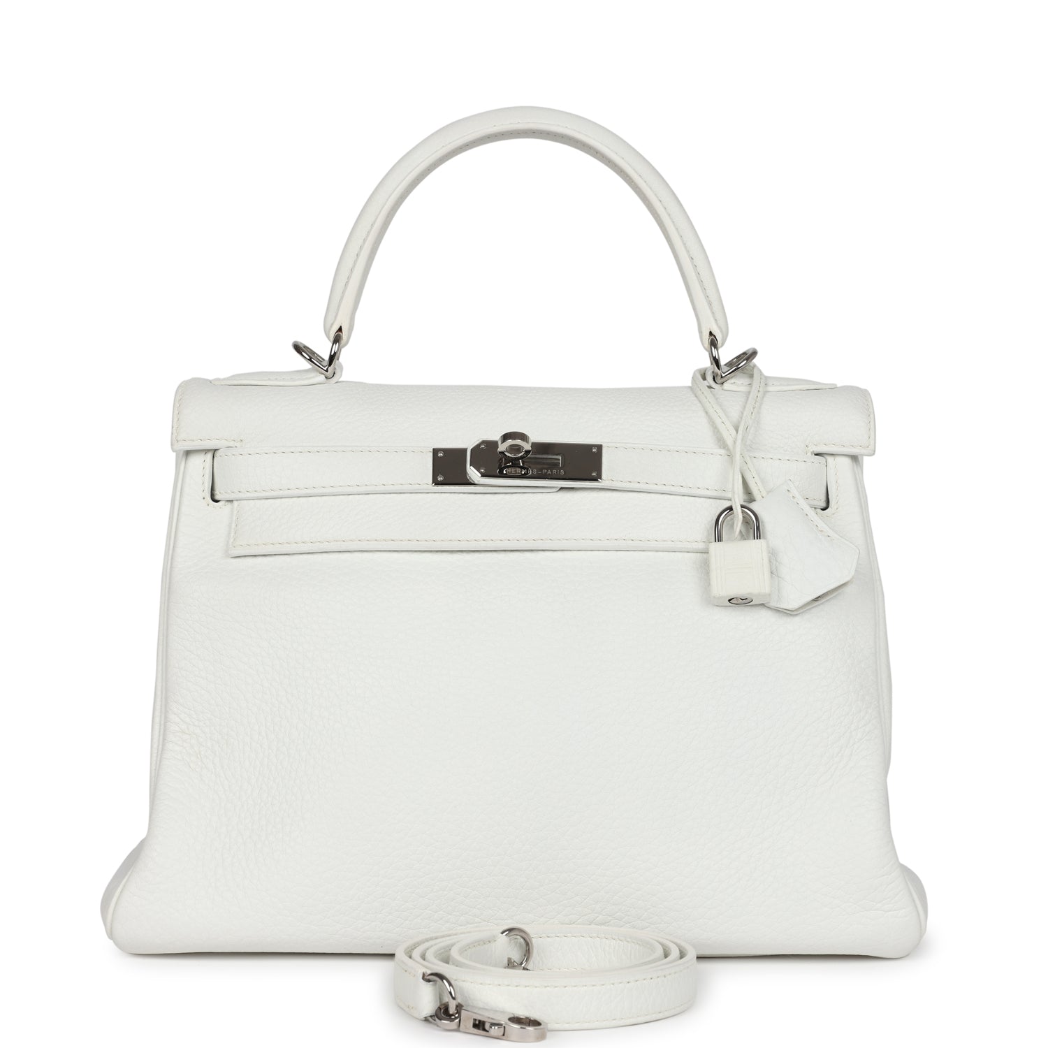 white hermes handbag
