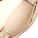 Pre-owned Hermes Kelly Retourne 32 Nata Clemence Gold Hardware