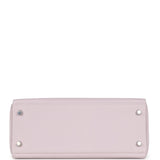 Hermes Kelly Retourne 28 Mauve Pale Clemence Palladium Hardware