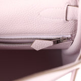 Hermes Kelly Retourne 28 Mauve Pale Clemence Palladium Hardware