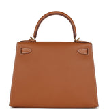 Hermes Kelly Sellier 28 Gold Epsom Gold Hardware