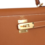 Hermes Kelly Sellier 28 Gold Epsom Gold Hardware