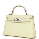 Hermes Kelly Sellier 20 Jaune Milton Epsom Palladium Hardware