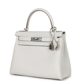 Hermes Kelly Retourne 28 Gris Pale Togo Palladium Hardware