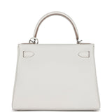 Hermes Kelly Retourne 28 Gris Pale Togo Palladium Hardware