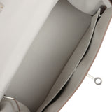 Hermes Kelly Retourne 28 Gris Pale Togo Palladium Hardware