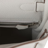 Hermes Kelly Retourne 28 Gris Pale Togo Palladium Hardware