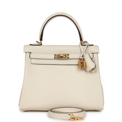 Hermes Kelly Retourne 25 Nata Swift Gold Hardware
