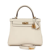 Hermes Kelly Retourne 25 Nata Swift Gold Hardware