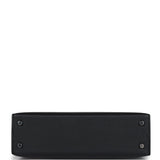 Hermes Kelly Sellier 20 Black Epsom Palladium Hardware