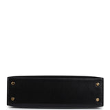 Hermes Kelly Sellier 20 Black Box Gold Hardware