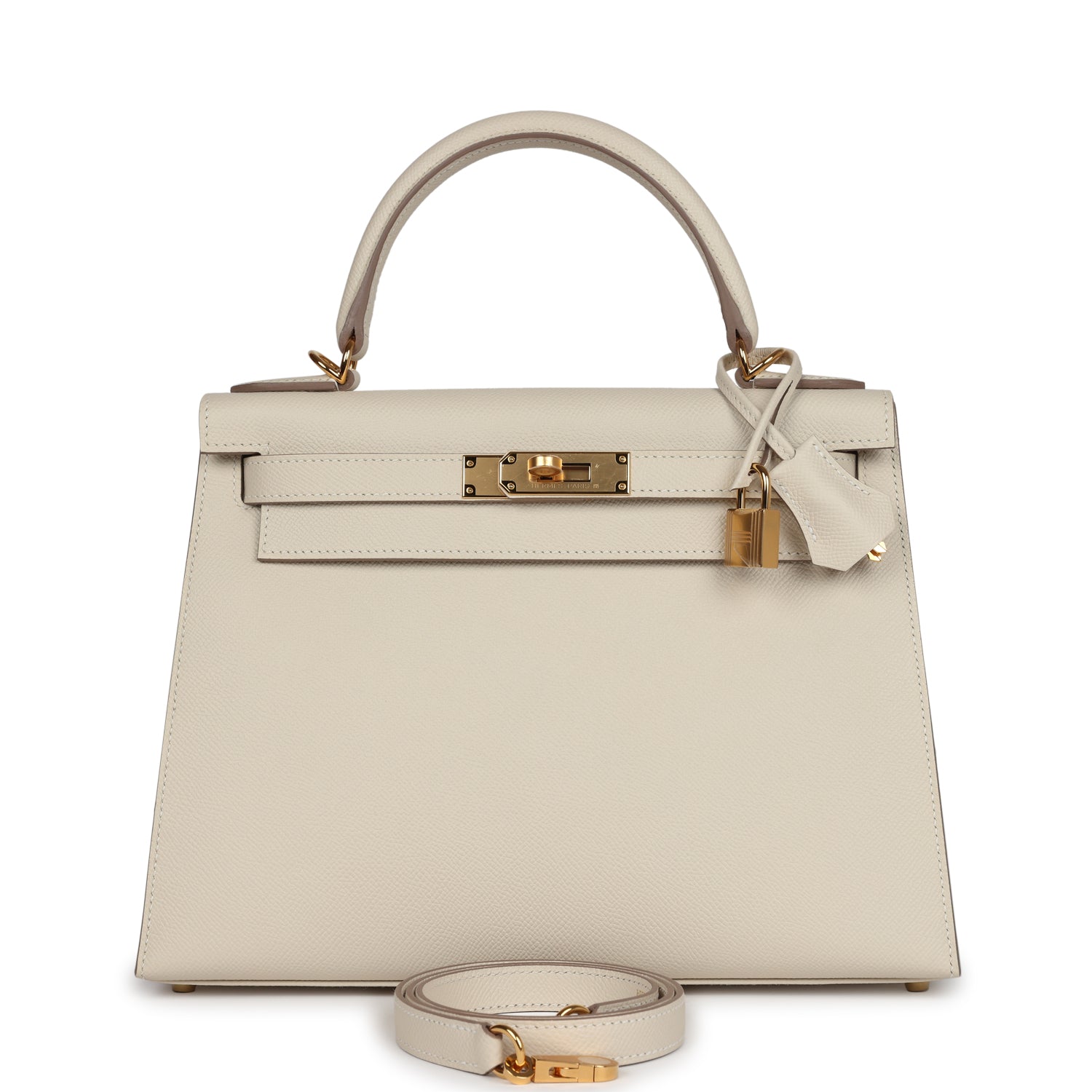 Hermes Kelly Sellier 28 Craie Epsom Gold Hardware – Madison Avenue Couture