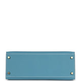 Hermes Kelly Sellier 28 Blue Jean Epsom Gold Hardware