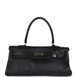 Pre-owned Hermes Shoulder Kelly 42 JPG Black Clemence Palladium Hardware