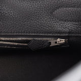 Pre-owned Hermes Shoulder Kelly 42 JPG Black Clemence Palladium Hardware