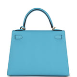 Hermes Kelly Sellier 28 Bleu du Nord Epsom Gold Hardware