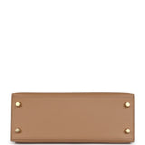 Hermes Kelly Sellier 25 Chai Epsom Gold Hardware