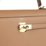 Hermes Kelly Sellier 25 Chai Epsom Gold Hardware