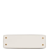 Hermes Kelly Sellier 20 Gris Pale Epsom Gold Hardware