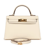 Hermes Kelly Sellier 20 Nata Epsom Gold Hardware