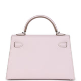 Hermes Kelly Sellier 20 Mauve Pale Epsom Palladium Hardware