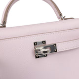 Hermes Kelly Sellier 20 Mauve Pale Epsom Palladium Hardware