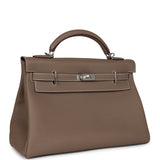 Hermes Kelly 42 Maxi Etoupe Togo Palladium Hardware