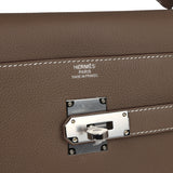 Hermes Kelly 42 Maxi Etoupe Togo Palladium Hardware