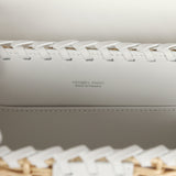 Hermes Picnic Kelly 20 White Swift/Osier Wicker Palladium Hardware