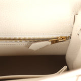 Hermes Kelly Retourne 25 Craie Togo Gold Hardware
