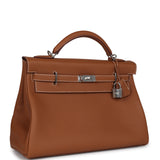 Hermes Kelly 42 Maxi Gold Togo Palladium Hardware