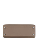 Hermes Kelly Sellier 25 Etoupe Epsom Palladium Hardware