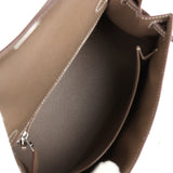 Hermes Kelly Sellier 25 Etoupe Epsom Palladium Hardware