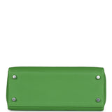 Hermes Kelly Retourne 25 Vert Yucca Swift Palladium Hardware