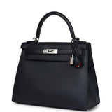 Hermes Special Order (HSS) Kelly Sellier 28 Bleu Obscur Verso Sombrero Palladium Hardware