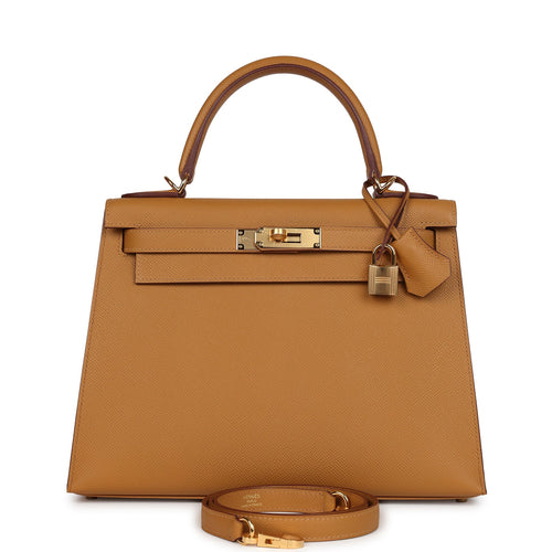 Hermes Kelly Sellier 28 Sesame Epsom Gold Hardware