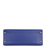 Hermes Kelly Sellier 28 Bleu Electric Tadelakt Gold Hardware