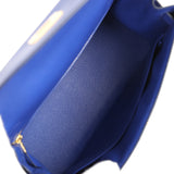 Hermes Kelly Sellier 28 Bleu Electric Tadelakt Gold Hardware