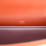 Hermes Kelly Sellier 28 Cuivre Swift and Ecru Toile H Palladium Hardware