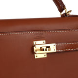 Hermes Kelly Sellier 25 Fauve Barenia Gold Hardware