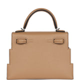 Hermes "Quelle Idolle" Picto Kelly Doll Chai/Mauve Sylvestre/Bleu Celeste/Terre Battue Epsom Palladium Hardware