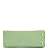 Hermes Kelly Sellier 25 Vert Criquet Epsom Gold Hardware