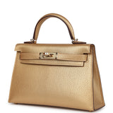 Hermes Kelly Sellier 20 Dore Chevre Chamkilight Permabrass Hardware