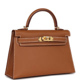 Hermes Kelly Sellier 20 Gold Epsom Gold Hardware